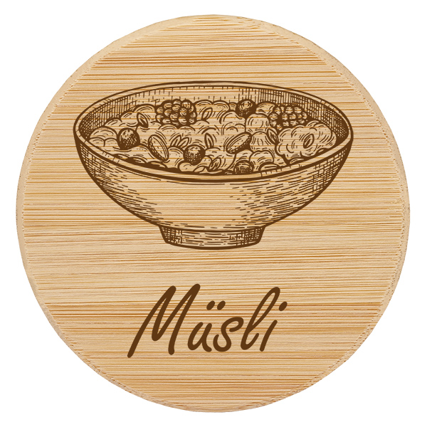 Boîte en bois « Muesli » pour WECK RR100 Boîte en bois « Muesli » pour WECK RR100