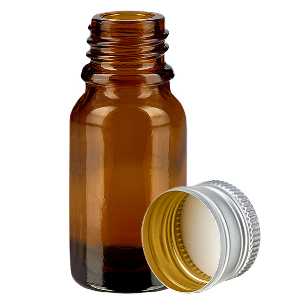 Flacon 10ml 11mm SV alu-argent. STD BrownL. UT18/10