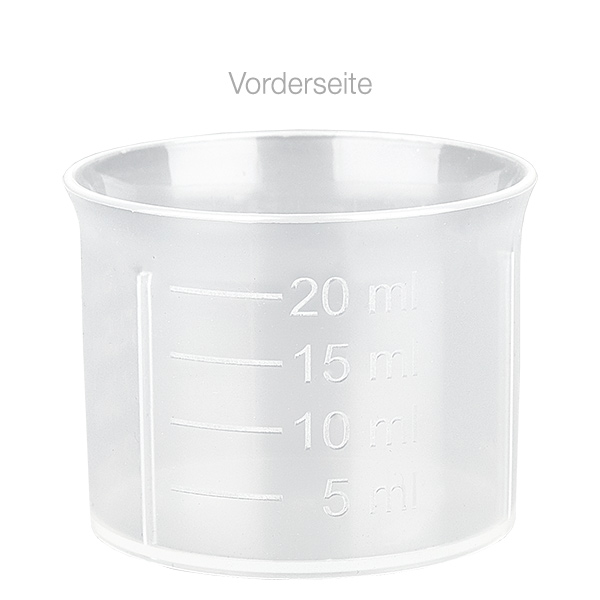 Gobelet doseur 20ml transparent avec graduation ApoGlas Gobelet doseur 20ml transparent avec graduation ApoGlas