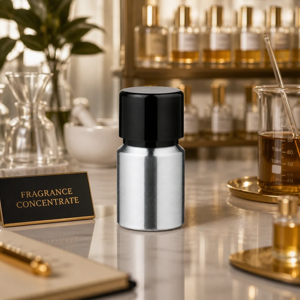 Bouteille en aluminium poncé 10 ml, avec bouchon à vis noir et joint conique Flacon en aluminium de 10 ml avec finition mate, idéal pour les parfums et les produits cosmétiques de qualité.