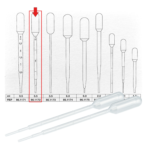 Pipette à usage unique 2,4 ml Pipette à usage unique 2,4 ml