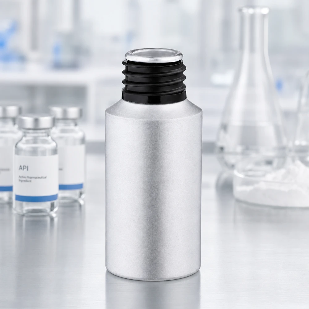 Bouteille en aluminium teinté 30 ml, sans bouchon Flacon en aluminium décapé de 30 ml spécialement conçu pour les substances actives pharmaceutiques et les préparations médicales