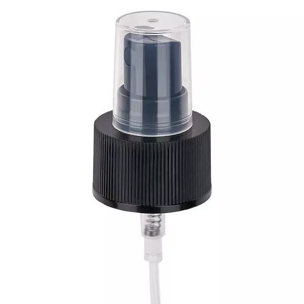 Buse de pompe noire GCMI 28/410 avec capuchon transparent Buse de pompe noire GCMI 28/410 avec capuchon transparent