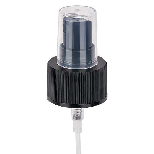 Buse de pompe noire GCMI 28/410 avec capuchon transparent Buse de pompe noire GCMI 28/410 avec capuchon transparent
