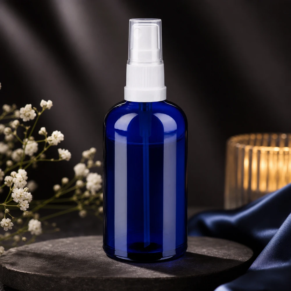 100ml spray blanc/tr. STD BlueLine UT18/100 Bouteille spray de 100 ml de haute qualité avec vaporisateur blanc pour une répartition uniforme des liquides