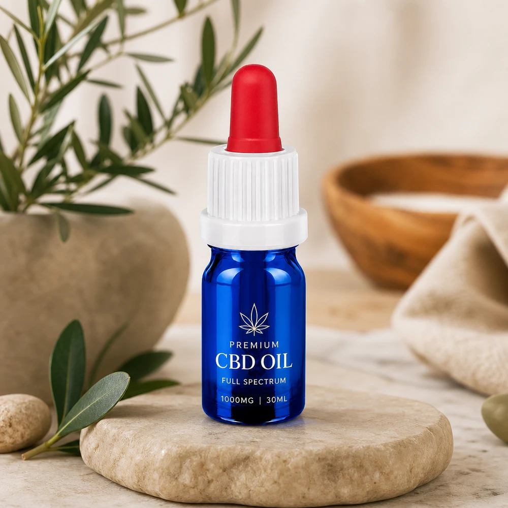 Flacon à pipette 5ml blanc/rouge OV BlueLine UT18/5 Flacon doseur de 5 ml avec contrôle précis des gouttes pour les applications médicales et cosmétiques