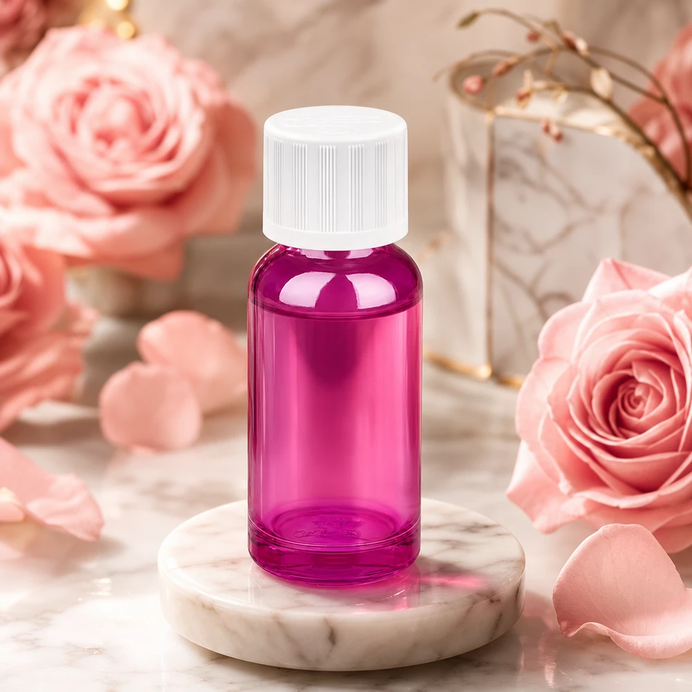 Bouteille en verre violet de 20 ml de haute qualité avec ouverture de 11 mm pour une utilisation professionnelle