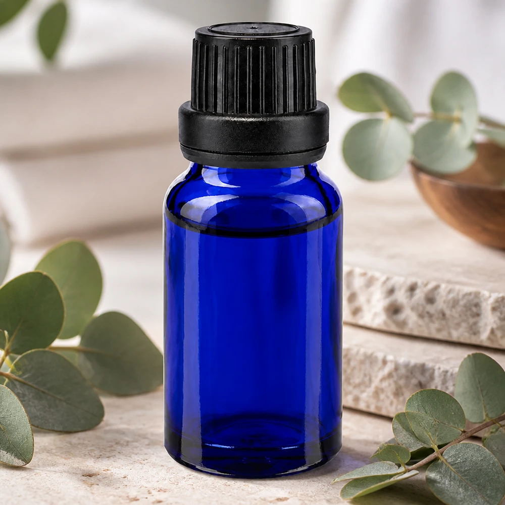 Flacon de pharmacie bleu 10ml bouchon inviolable blanc 2mm bouchon inviolabilité Petit flacon en verre d'apothicaire bleu de 10 ml, muni d'un compte-gouttes de 2 mm et d'un bouchon à l'épreuve des enfants