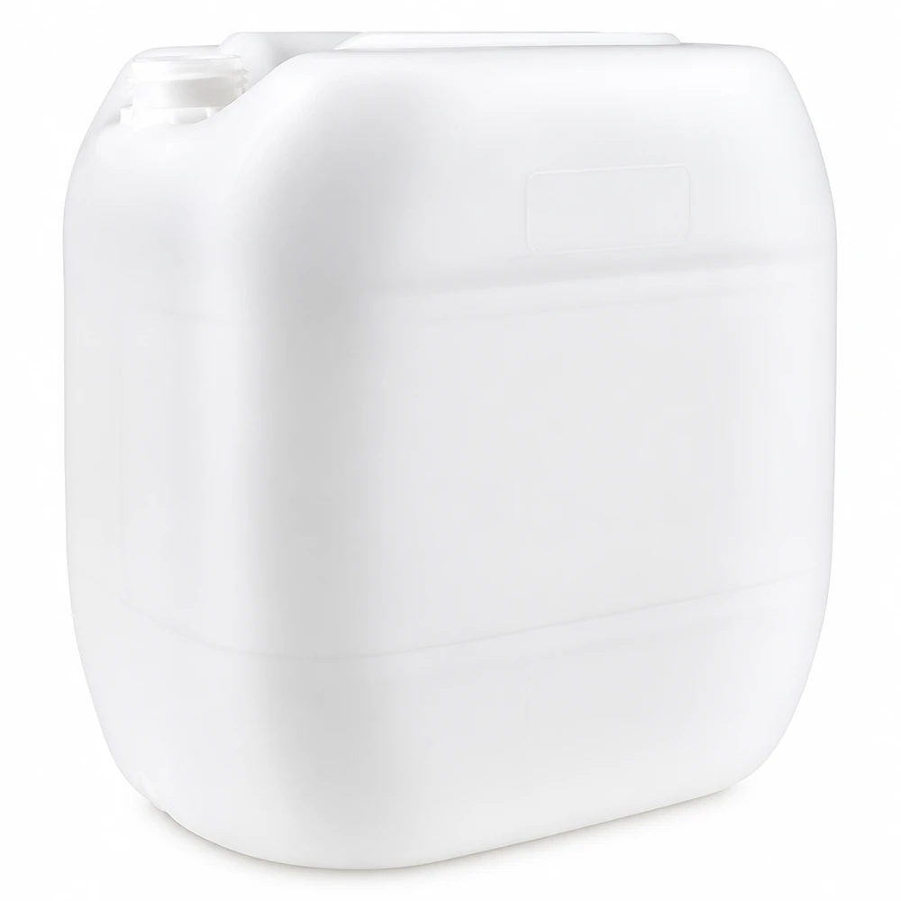 Bidon vide de 30 L, blanc, sans couvercle, adapté aux liquides, aux produits chimiques et à l'eau