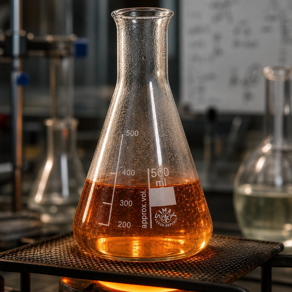 Erlenmeyer 500ml col large, verre borosilicate Fiole d'erlenmeyer graduée de 500ml à col étroit avec échelle de volume pour applications scientifiques