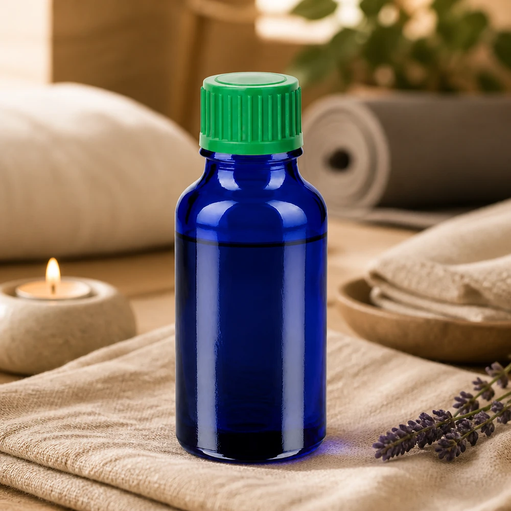 20ml Flacon compte-goutte 0.8mm vert STD BlueLine UT18/20 Flacon compte-gouttes compact de 20 ml idéal pour les produits cosmétiques et de soin de la peau avec embout de dosage précis