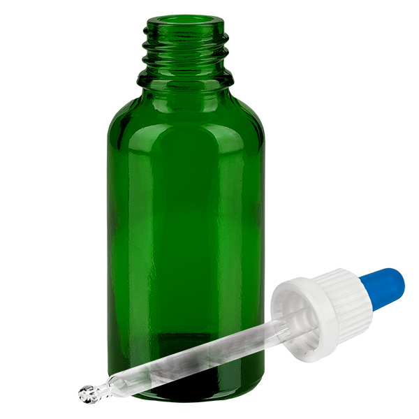 Flacon à pipette 30ml blanc/bleu OV GreenL. UT18/30
