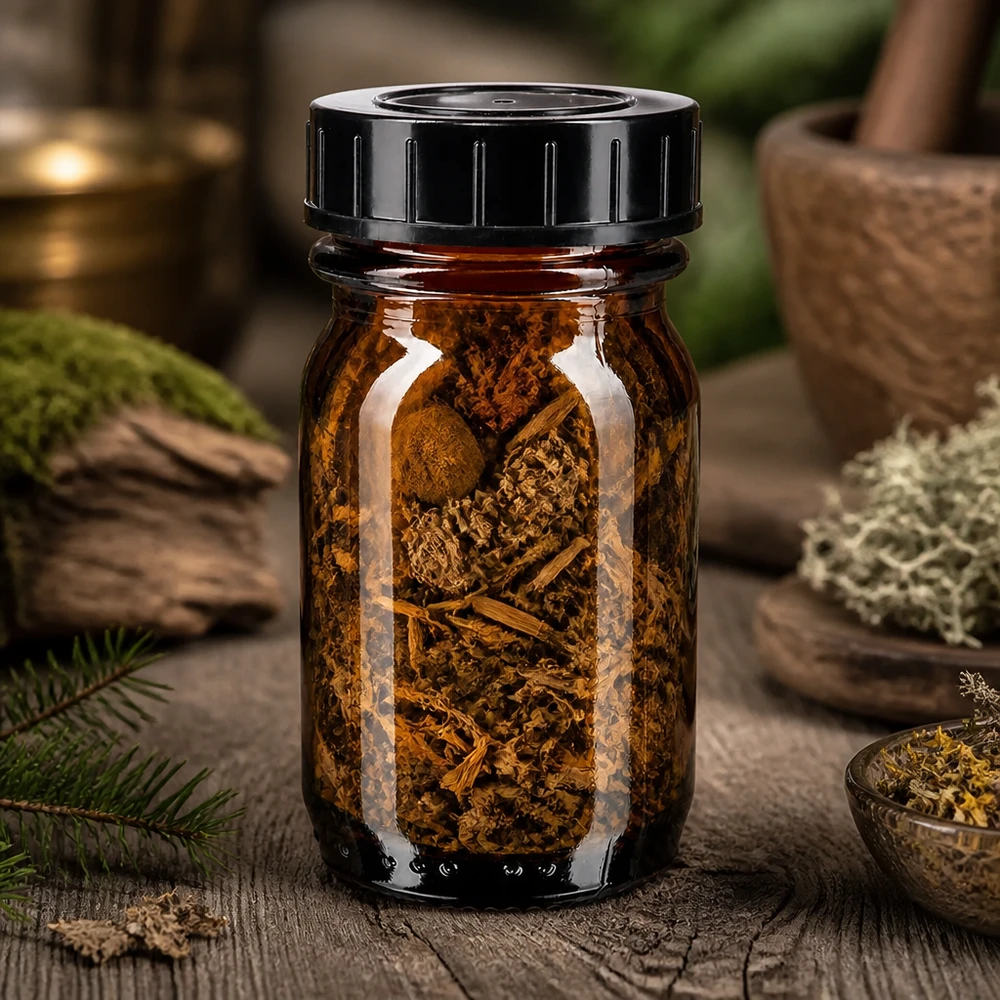 Bocaux à large ouverture de 30 ml en verre brun de haute qualité pour une conservation optimale des herbes.