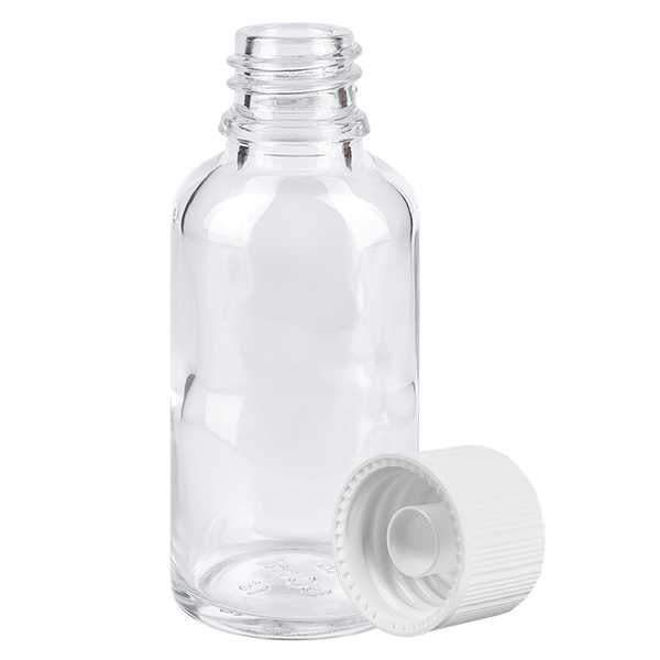 Flacon de 30ml 11mm SV blanc STD ClearLine UT18/30 Flacon de 30ml 11mm SV blanc STD ClearLine UT18/30
