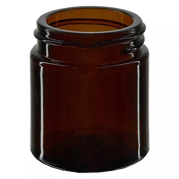 Pot en VERRE AMBRÉ 30 ml, filetage 38 mm / R3