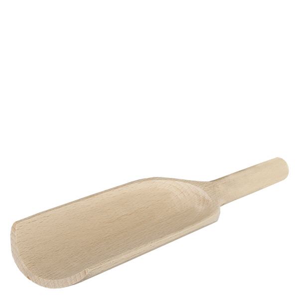 Pelle en bois taille L forme plate - 180mm de long Pelle en bois plate 18cm de long taille L en bois naturel pour la cuisine et le ménage