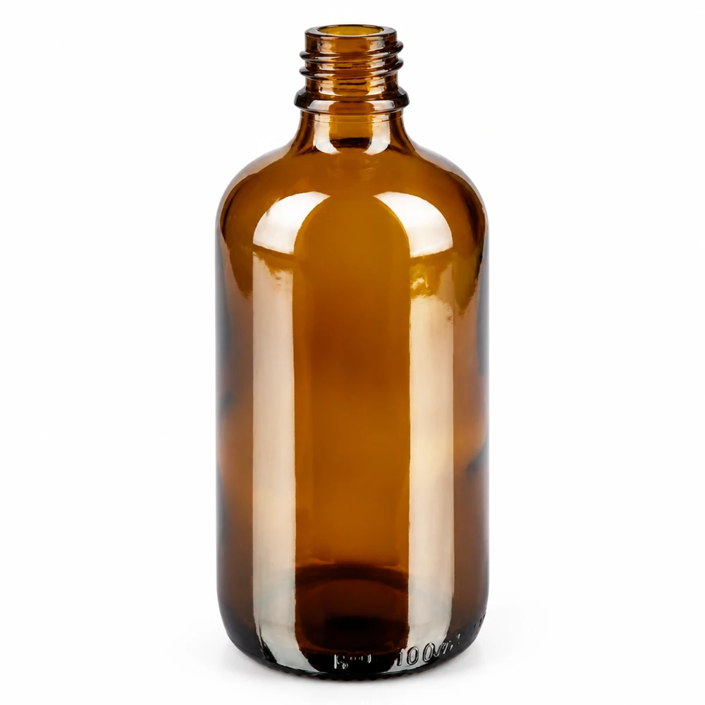 Flacon 100ml 11mm SV blanc STD BrownLine UT18/100 Flacon de laboratoire 100ml de haute qualité en verre teinté avec système de fermeture précis de 11mm