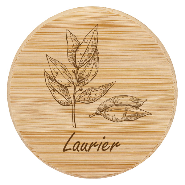 Paire en bois « Laurier » pour WECK RR60 Paire en bois « Laurier » pour WECK RR60