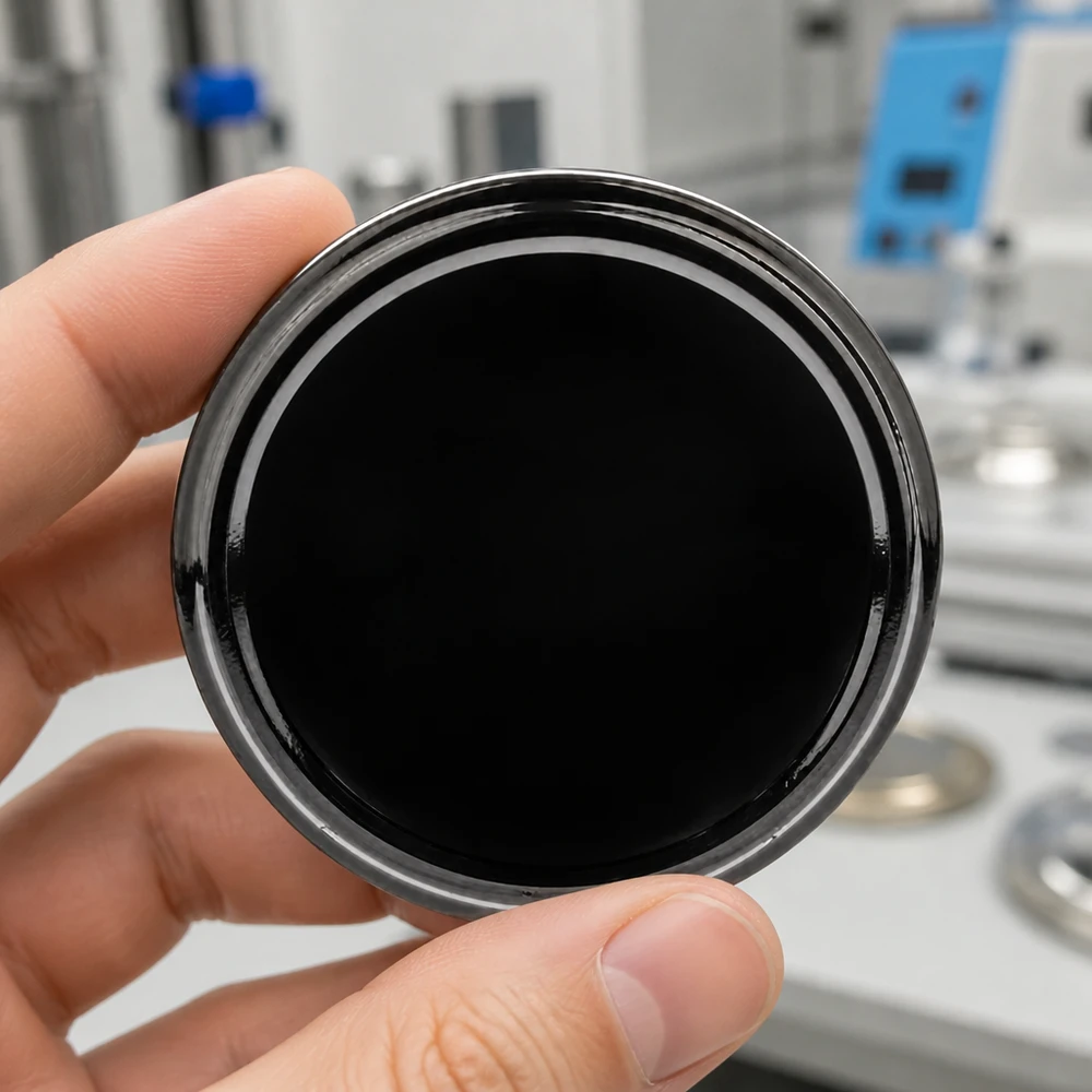 Couvercle métallique noir de 82 mm TO82 BasicSeal UNiTWIST pour conserves et bocaux de stockage