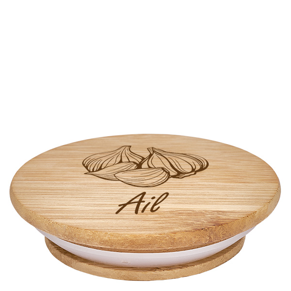 Paire en bois « Ail » pour WECK RR60 Paire en bois « Ail » pour WECK RR60
