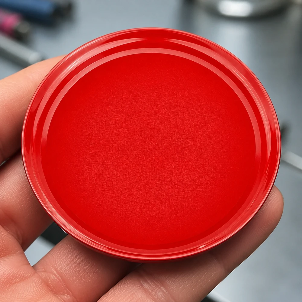 Couvercle UNiTWIST BasicSeal 82 mm rouge TO82, surface intérieure texturée – vue détaillée