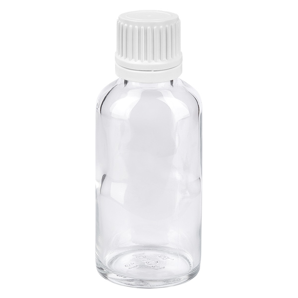 Flacon compte-goutte 30ml 0.7mm blanc OV ClearLine UT18/30