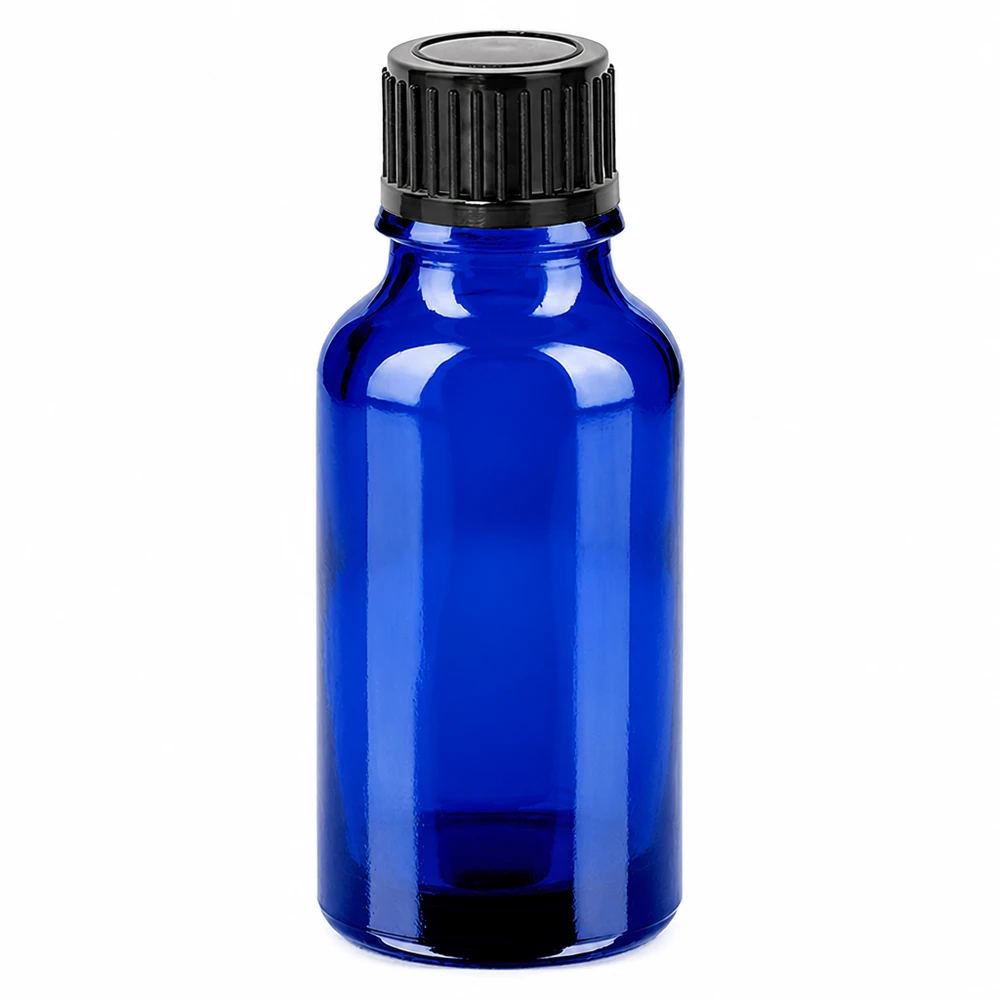 Flacon 20ml 11mm SV noir STD BlueLine UT18/20 Bouteille en verre de haute qualité 20ml bleu noir pour un dosage précis des huiles et des essences