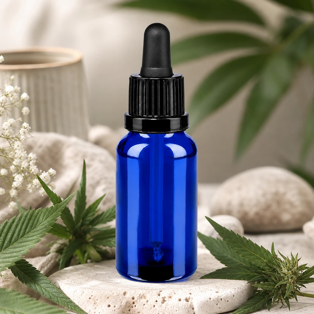 Flacon à pipette 20ml noir OV BlueLine UT18/20 Flacon compte-gouttes de 20 ml avec technique de dosage précise pour les applications d'homéopathie et de naturopathie