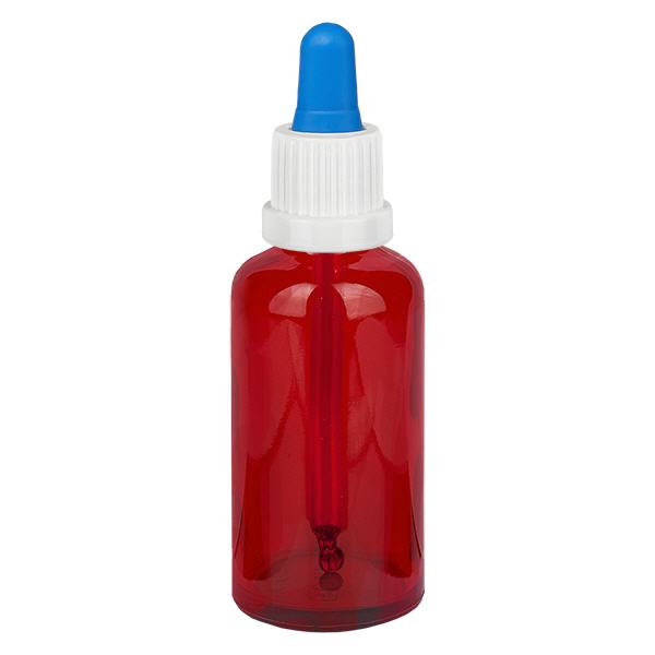 Flacon à pipette 50ml blanc/bleu OV RedLine UT18/50