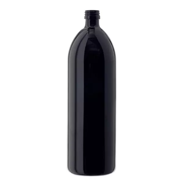 Bouteille d'eau ronde 1000 ml en verre violet, DIN PP28 Bouteille d'eau ronde 1000 ml en verre violet, DIN PP28