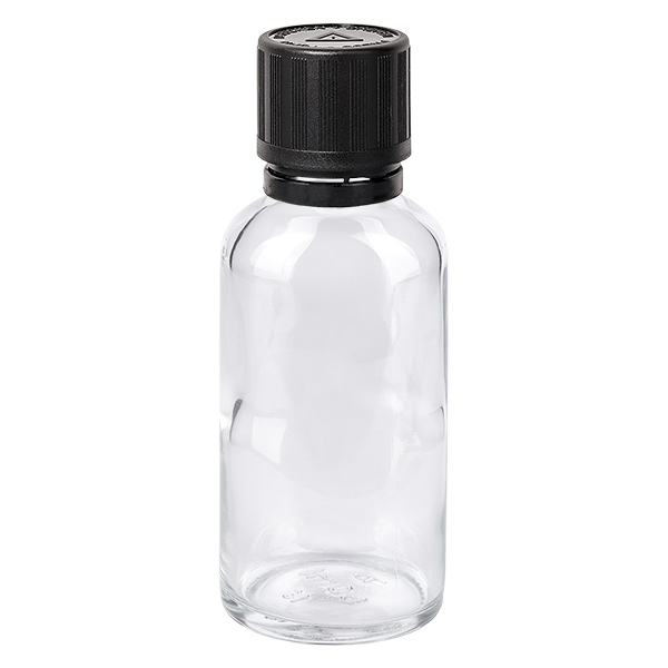 Flacon compte-gouttes de 50ml. 1mm s. OV KiSi Bli ClearL. UT18/50