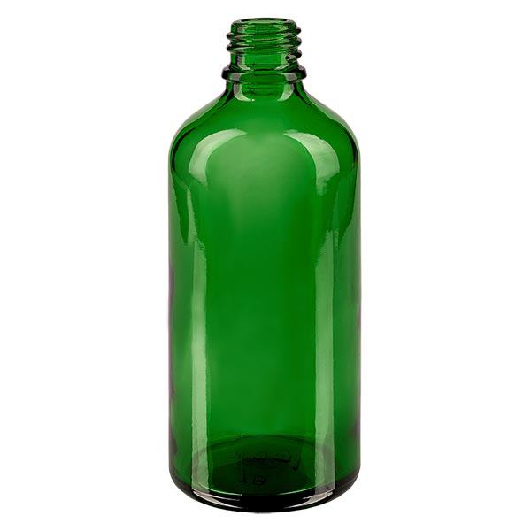 Flacon compte-gouttes vert 100 ml, DIN18 Flacon compte-gouttes vert 100 ml, DIN18