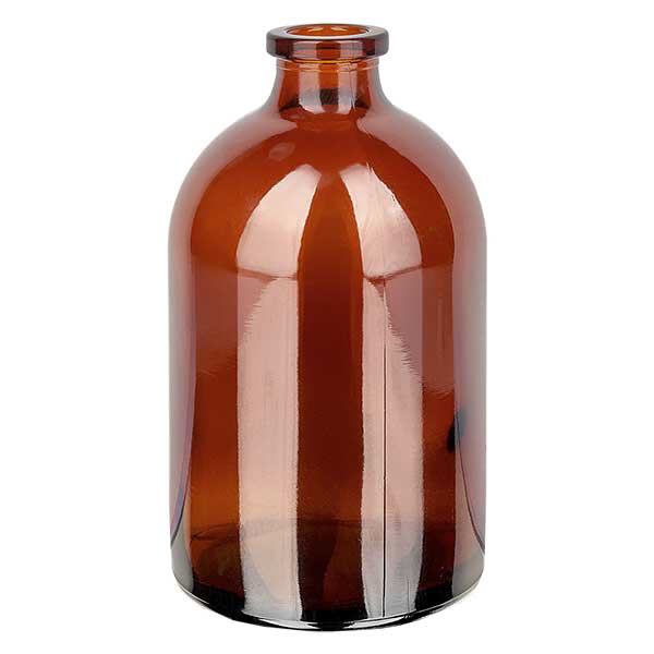 Flacon pour solution injectable, 100 ml en verre ambré Flacon pour solution injectable, 100 ml en verre ambré