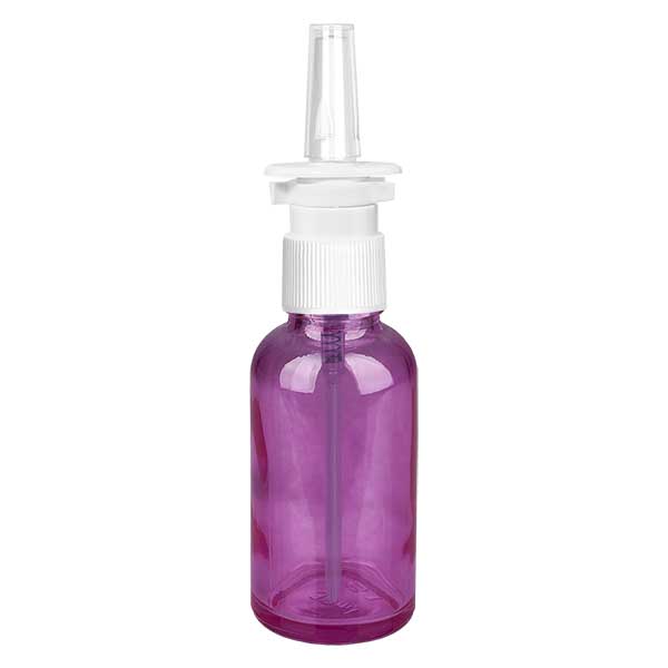 Vaporisateur nasal de 30ml blanc/transparent standard PurpleLine. UT18/30