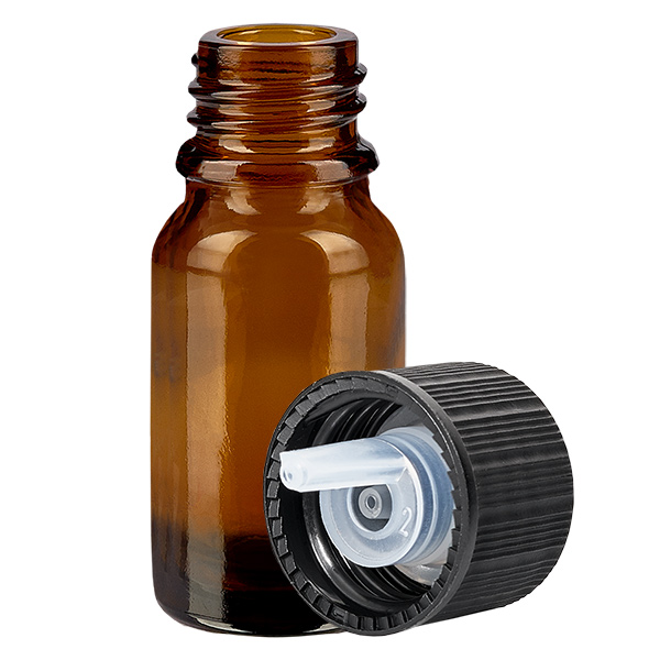 10ml flacon compte-gouttes. 1mm noir STD BrownLine UT18/10