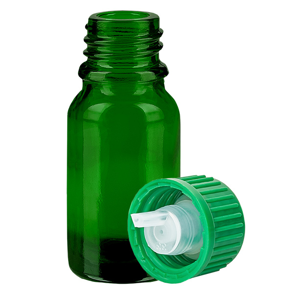 10ml Flacon compte-goutte 0.8mm vert STD GreenLine UT18/10