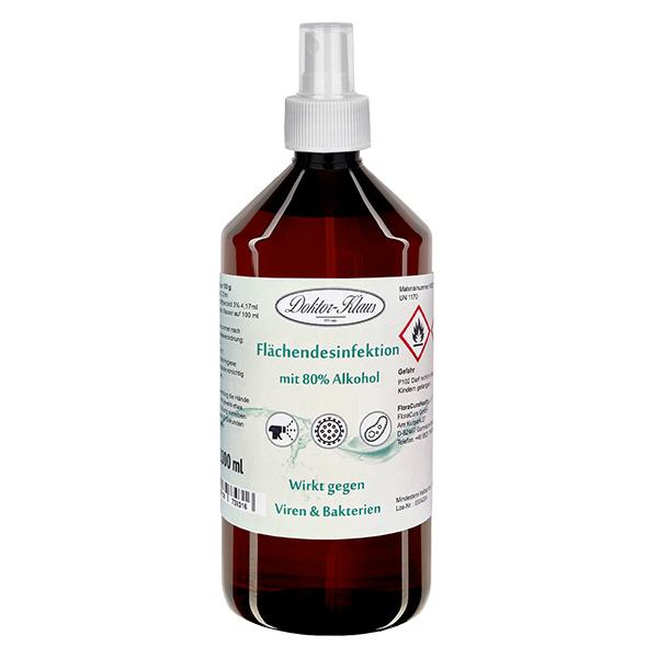 Désinfectant pour surfaces Spray 1000ml Doktor-Klaus Désinfectant pour surfaces Spray 1000ml Doktor-Klaus
