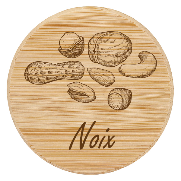 Paire en bois « Noix » pour WECK RR100