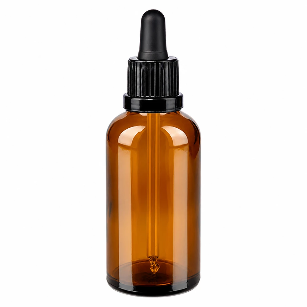 Flacon à pipette 50ml noir OV BrownLine UT18/50 Flacon à pipette 50ml brun avec bouchon noir OV BrownLine UT18/50 pour un dosage précis
