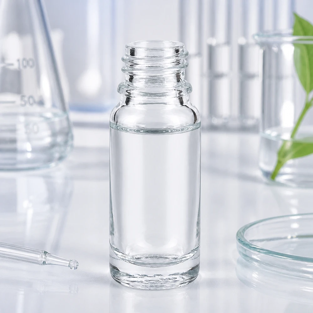 Flacon compte-gouttes 10 ml DIN18 - verre clair Bouteille transparente ApoGlas de 10 ml à large ouverture pour un remplissage et un vidage faciles
