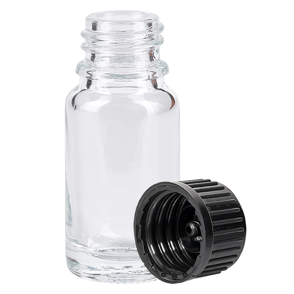Flacon 10ml 11mm SV noir STD ClearLine UT18/10 Flacon 10ml 11mm SV noir STD ClearLine UT18/10
