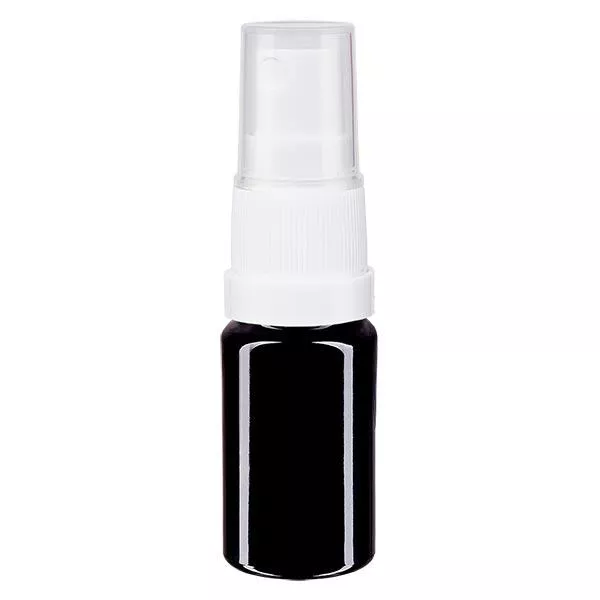 Flacon à pharmacie violet 5ml embout vaporisateur blanc Flacon à pharmacie violet 5ml embout vaporisateur blanc