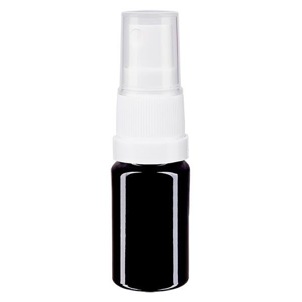 Flacon à pharmacie violet 5ml embout vaporisateur blanc