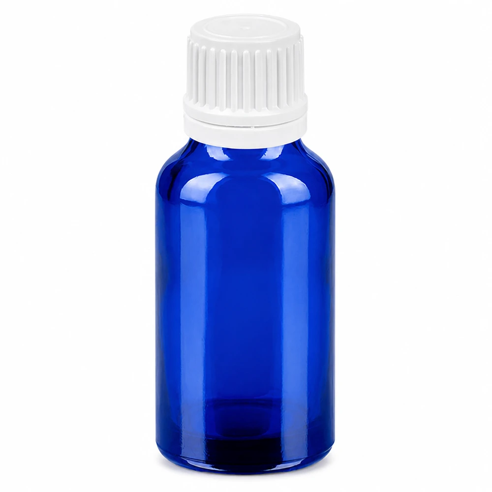 Flacon 20ml 11mm SV blanc OV BlueLine UT18/20 Bouteille de verre bleu de haute qualité en verre anti-UV 20ml pour les substances sensibles à la lumière