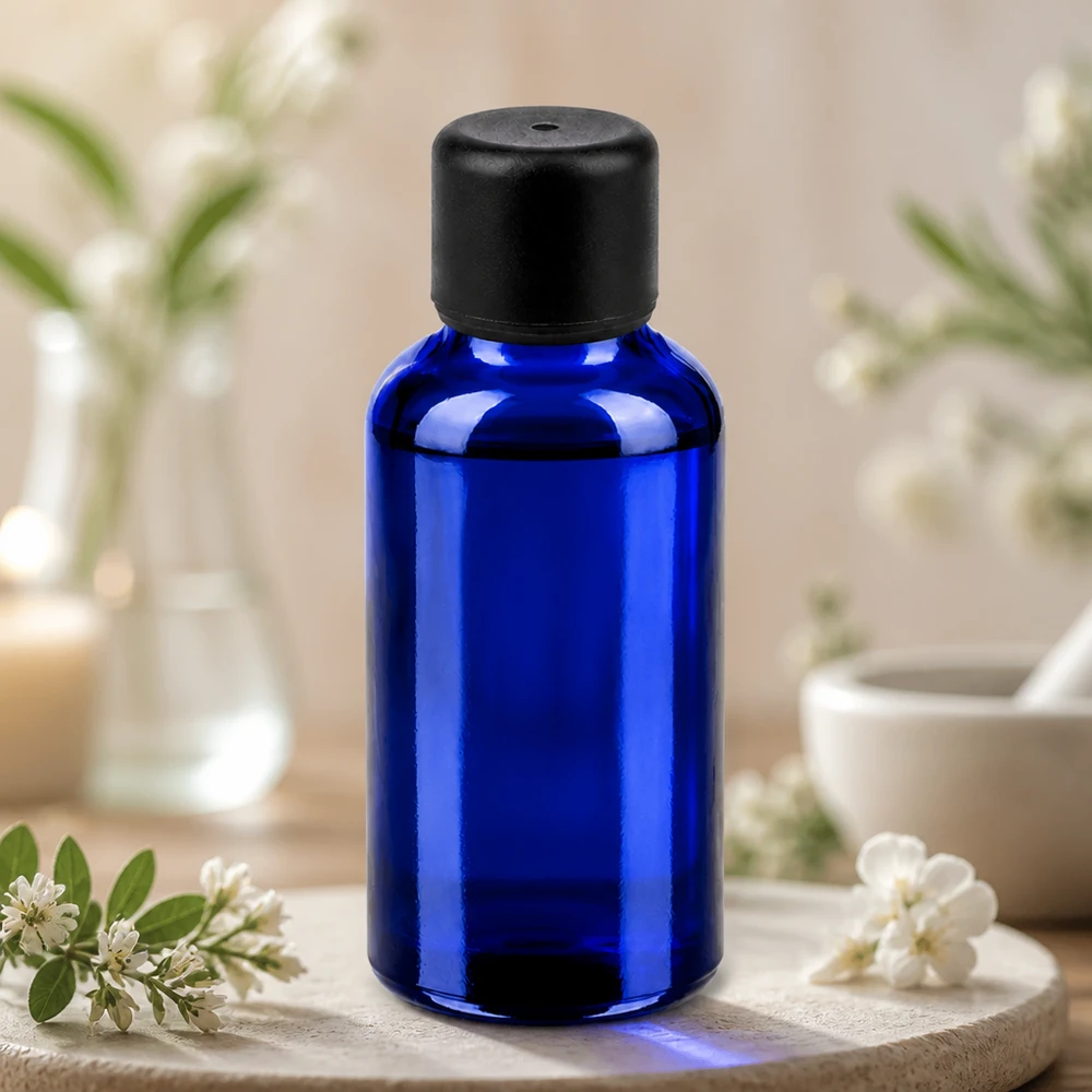 Flacon de 30ml 6mm SV noir STD BlueLine UT18/30 Bouteille en verre 30ml série BlueLine avec bouchon noir robuste pour une utilisation de longue durée