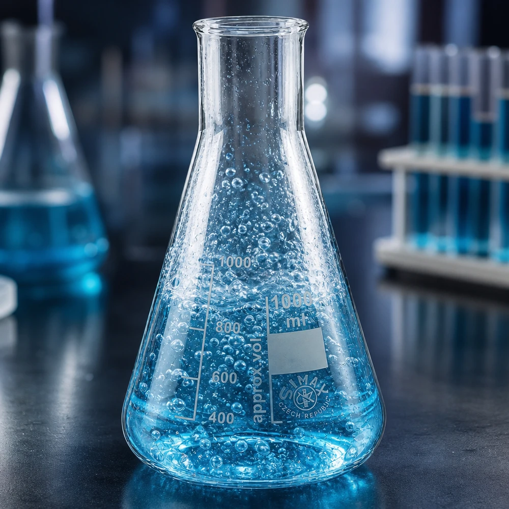 Erlenmeyer 200ml col large, verre borosilicate Erlenmeyer professionnel 200ml col large pour les expériences scolaires et les applications de laboratoire