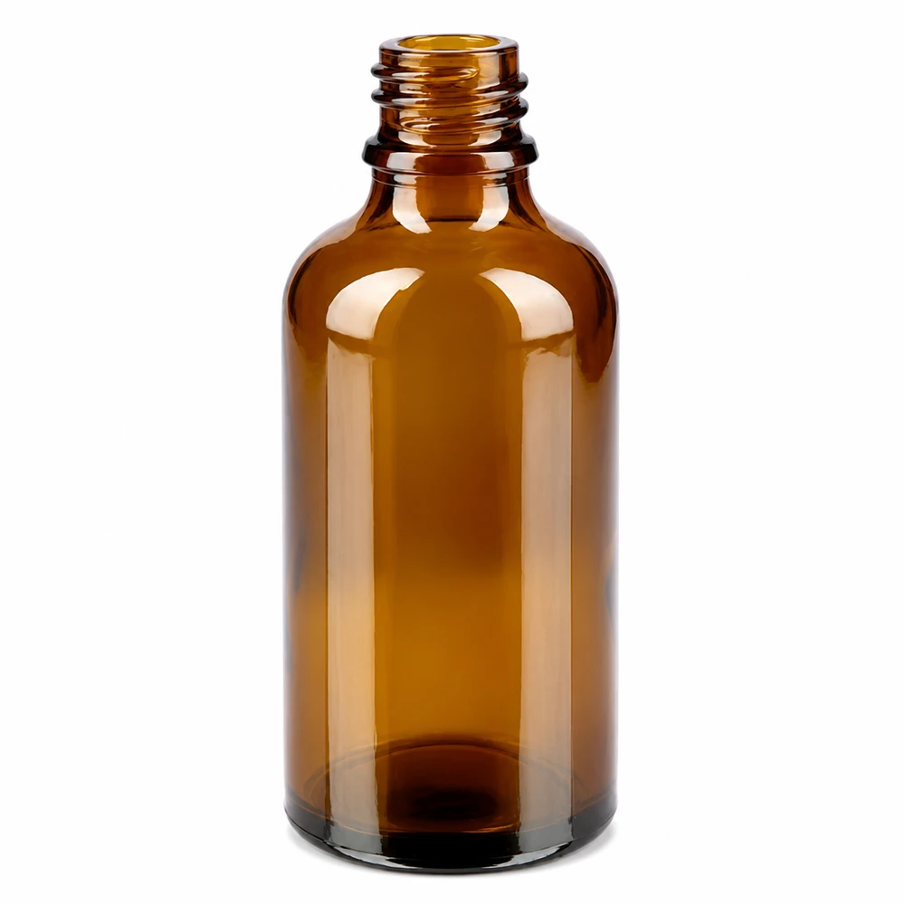 Flacon de 50ml 11mm SV rouge STD BrownLine UT18/50 Flacon pharmaceutique en verre brun de 50 ml pour une conservation sûre des substances actives