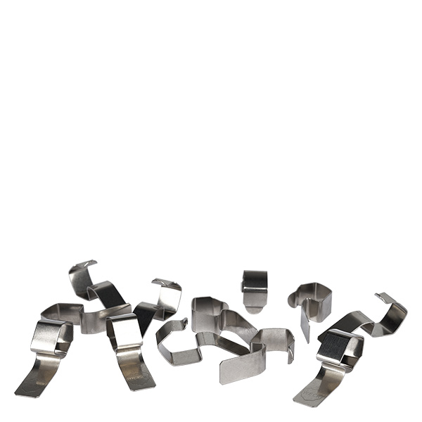 12x attache pour conserve WECK WECK Pinces à conserves en acier inoxydable distribuées individuellement 12 pièces Pinces à ressort pour bocaux Accessoires d'origine