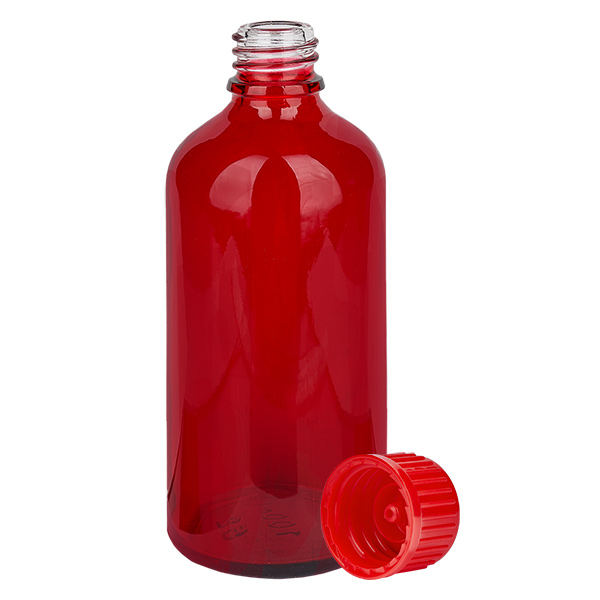 Flacon de 100ml 11mm SV rouge STD RedLine UT18/100 Flacon de 100ml 11mm SV rouge STD RedLine UT18/100