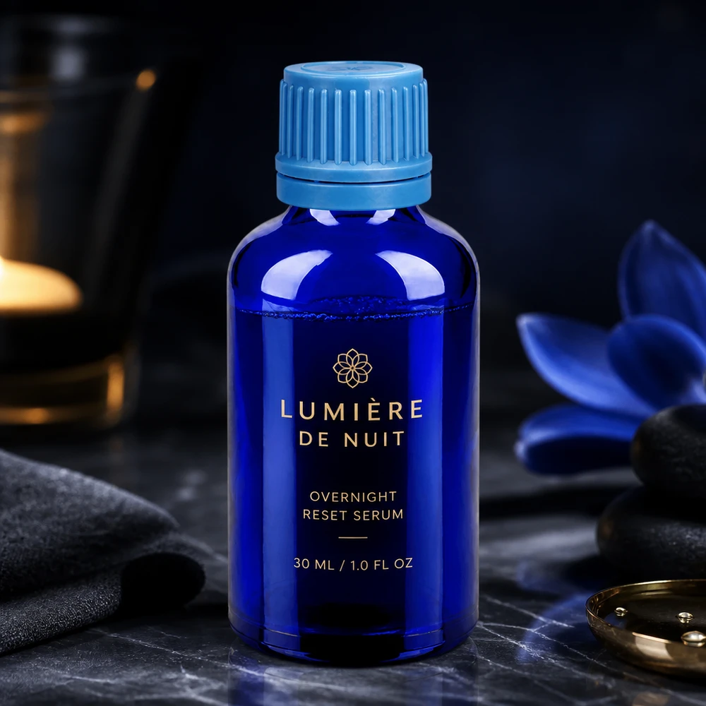 Flacon 50ml 11mm SV bleu OV BlueLine UT18/50 Bouteille en verre bleu de 50 ml pratique avec bouchon ergonomique, idéale pour les applications mobiles en déplacement
